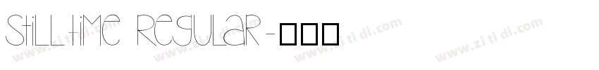 StillTime Regular字体转换